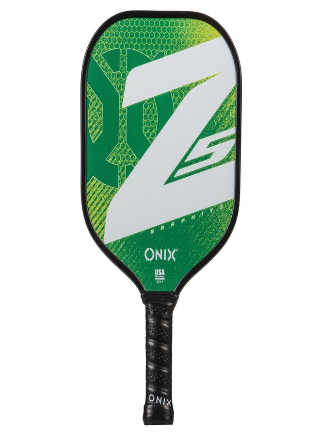 ONIX Graphite Z5 Graphite Carbon Fiber Pickleball Paddle with Cushion Comfort Grip, Green - Image 1