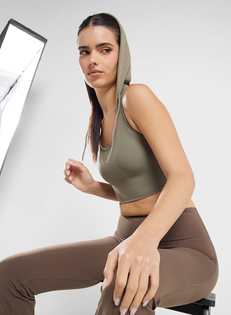 FRWD Hooded Cropped Bra Top - Image 1