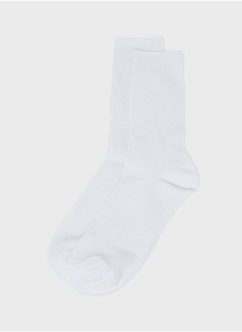 Seventy Five Basics Pack Of 3 Crew Length Socks  - Image 4