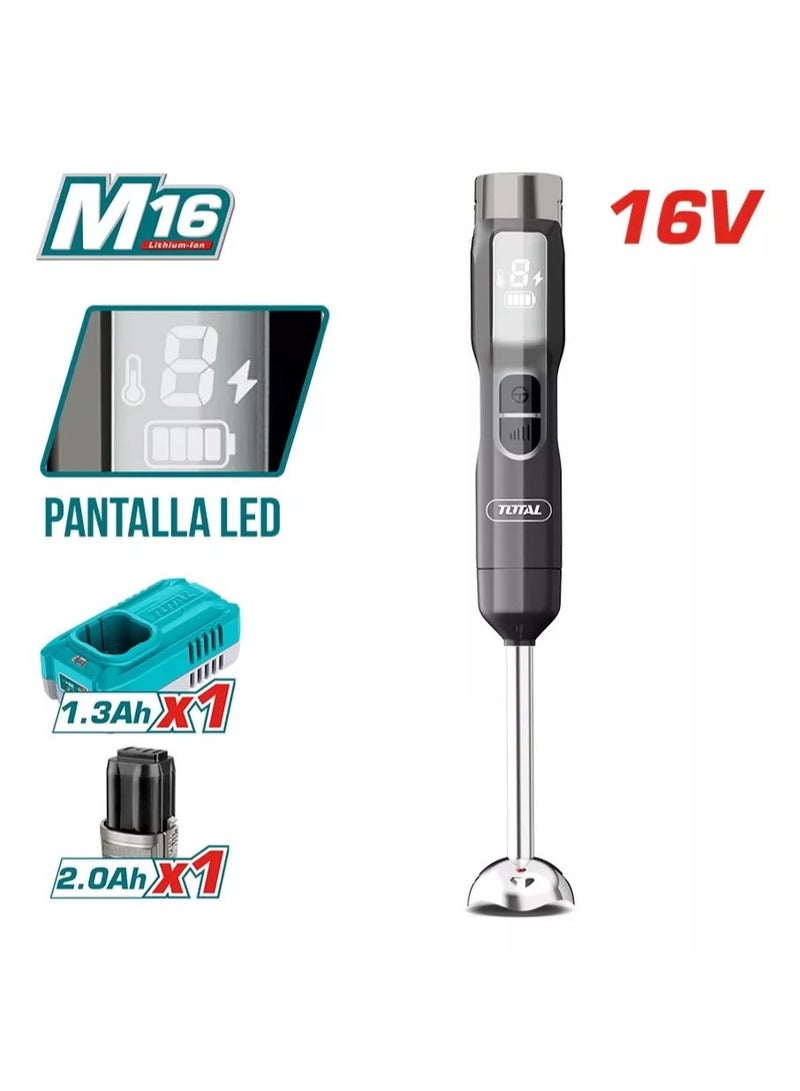 TOTAL Electric Cordless Hand Blender 16V TJB048K - Image 2