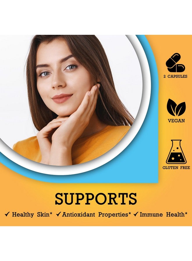 Summer Ready كبسولات مكملات العناية بالبشرة جاهزة للصيف - نيكوتيناميد/نياسيناميد/نياسين 500 ملغ (فيتامين ب3) و بوليبوديوم لوكوتوموس (مستخلص السرخس) 480 ملغ، تركيبة غنية بمضادات الأكسدة - Image 3