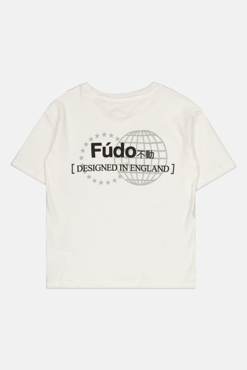 Fudo Kids Boys 2 Piece Brand Logo T-Shirts And Tactical Pants, Multicolor - Image 2