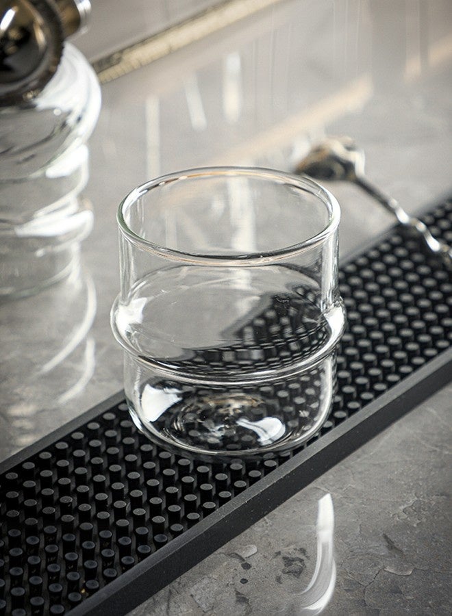 1 Piece Pack,Saturn Rings Striped Crystal Glasses (7cm*7cm*8cm),Glasses,Fruit Yogurt Glasses,Transparent Cocktail Glasses,Beer Glasses,Use in Home/Kitchen/Bar,Suitable for Any Scene,Great Gifts.  - Image 4