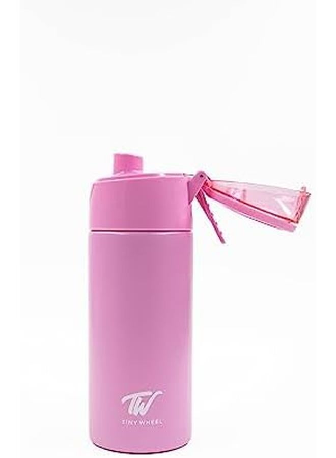 TINY WHEEL Stainless Steel Spray Bottle 400 Ml Capacity Pink - Image 3