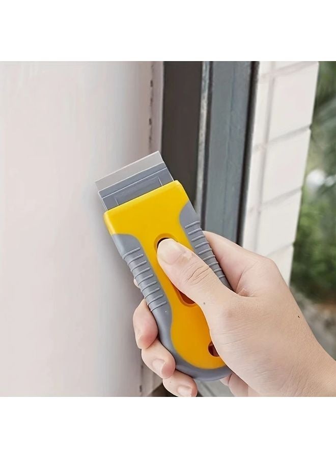 Heavy Duty Yellow Razor Blade Scraper Tool Multi Surface Paint Stripper Window Cleaner - Image 3