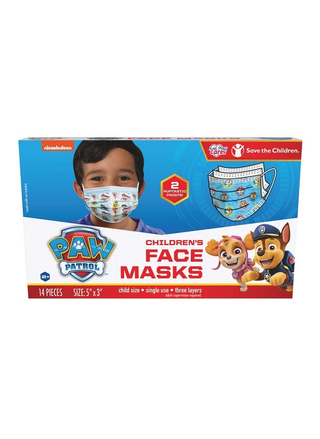 جست بلاس قناع وجه للأطفال للاستخدام مرة واحدة من Just Play Paw Patrol، 14 قطعة، صغير، للأعمار من 2 إلى 7 سنوات، تصميمان متنوعان، متعدد الألوان (27301)  - Image 1