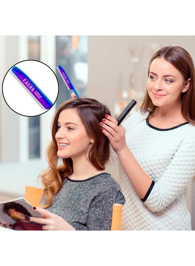 FACON Facón Professional Hair Styling Thinning Texturizing Cutting Faether Razor + 10 Replacement Blades - Image 5