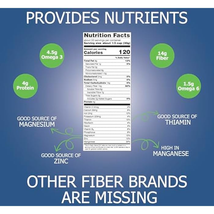 Natura Fiber All-Natural Organic Fiber Powder Supplement, Plant-Based Whole Food Ingredients, No Artificial Colors or Flavors - Image 5