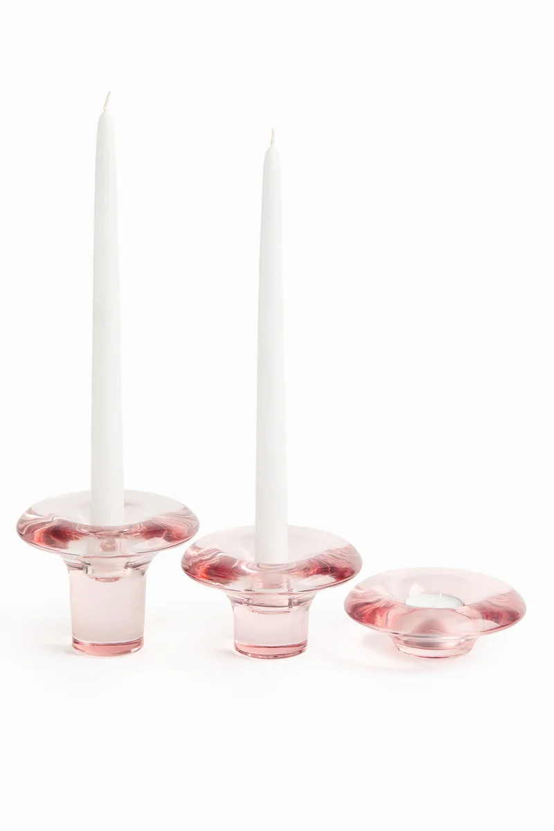 H&M Glass tealight holder