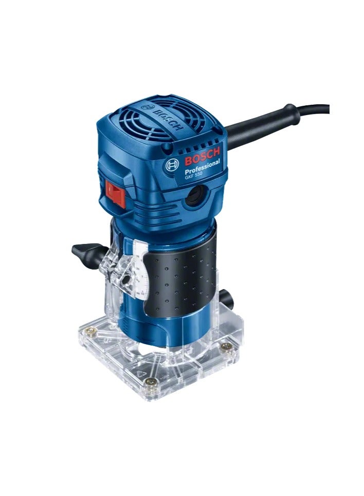 BOSCH GKF 550 Palm Router – 550W, 6mm Collet – Compact Design for Precise Wood Trimming & Edge Finishing - Image 1