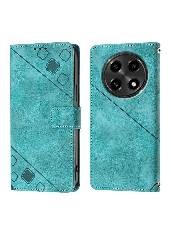 S-TOP Case For OPPO A2 Pro 5G / A3 Pro 5G Skin-feel Embossed Leather Phone Case - Image 1