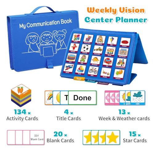 BOHEMIABY PECS Communication Book for Autism & Nonverbal Kids - 196 Picture Cards for Speech Therapy, Visual Behavior Aid with Emotion & Daily Learning, Special Education Materials for Home & School - Image 5