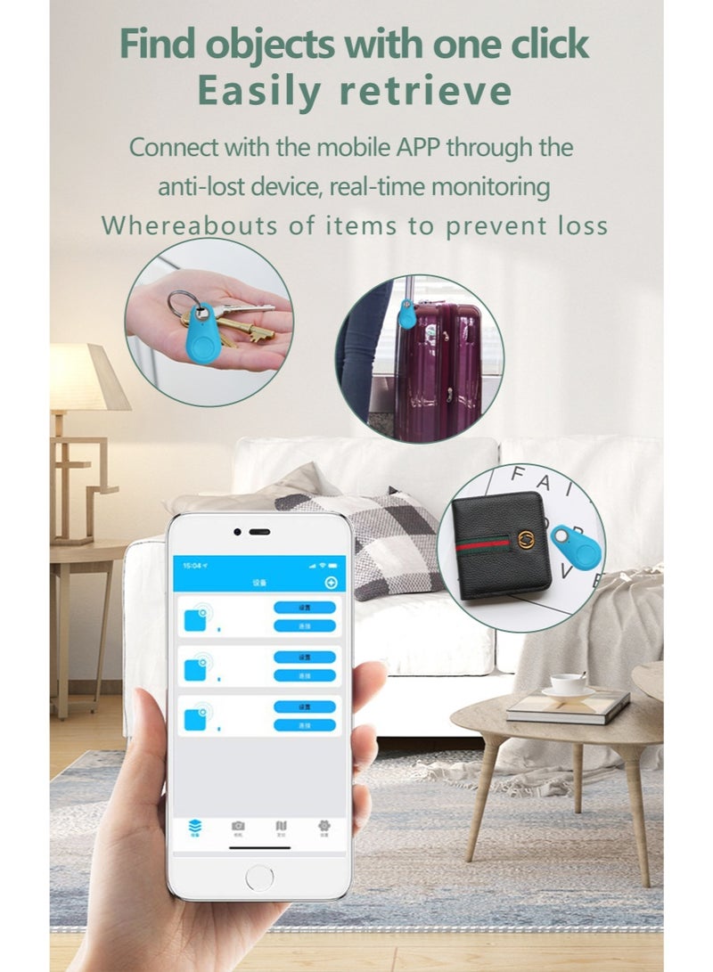 Bluetooth Tracking Anti-Loss Device, Smart Bluetooth Locator, Water Droplet Two-Way Anti-Loss Device, Mobile Phone Anti-Loss Device, Black - Image 4