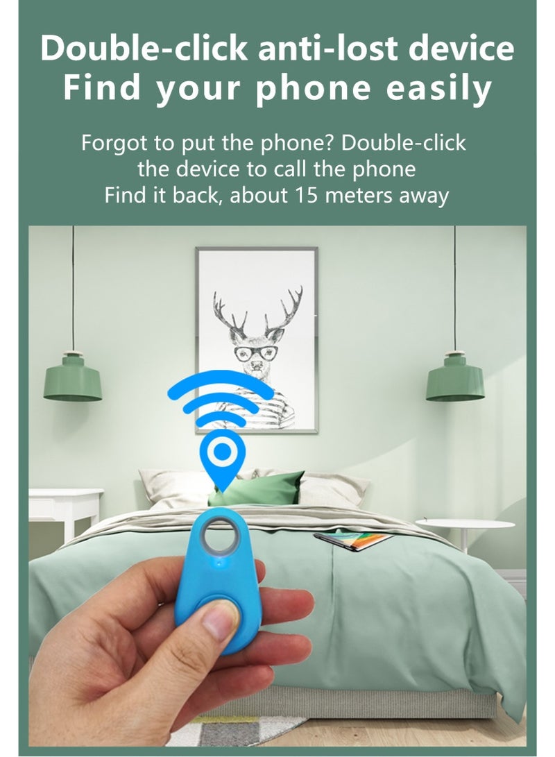 Bluetooth Tracking Anti-Loss Device, Smart Bluetooth Locator, Water Droplet Two-Way Anti-Loss Device, Mobile Phone Anti-Loss Device, Black - Image 5