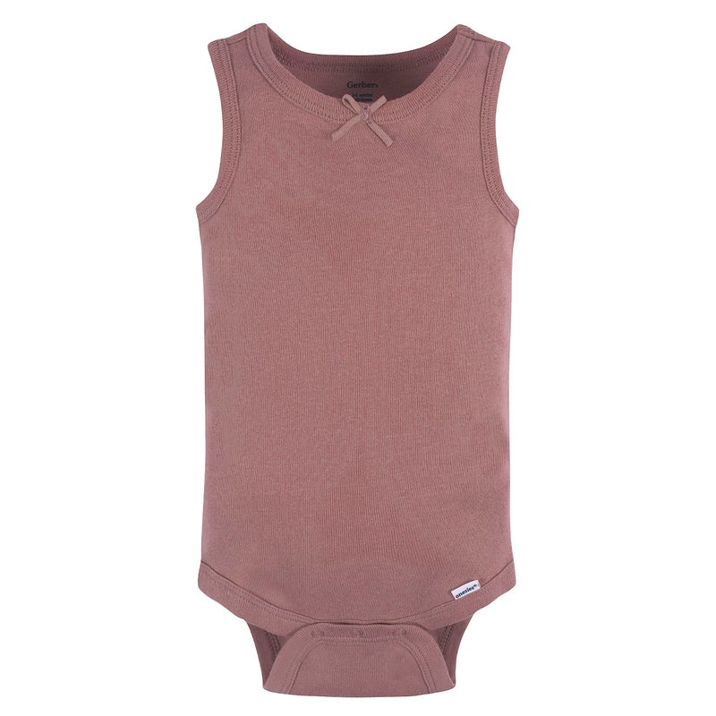 Gerber Baby Girls Multi-Pack Sleeveless Onesies Bodysuit Flowers 18 Months - Image 2
