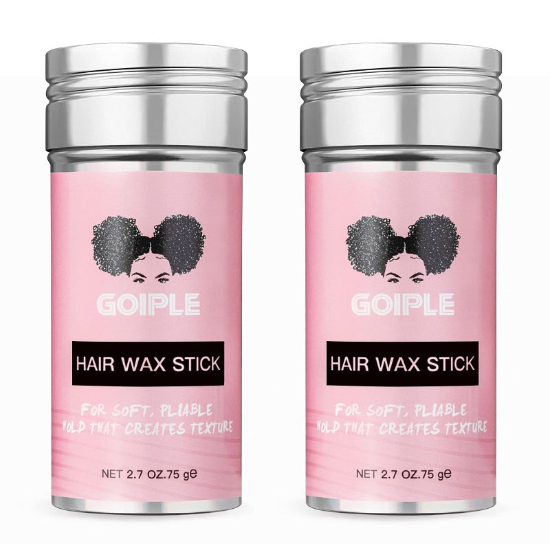 Goiple Hair Wax Stick  LongLasting Smoothing  Slick Pomade Stick for Hair Wigs Styling Waxes for Fly Away  Edge Frizz Hair 27oz each