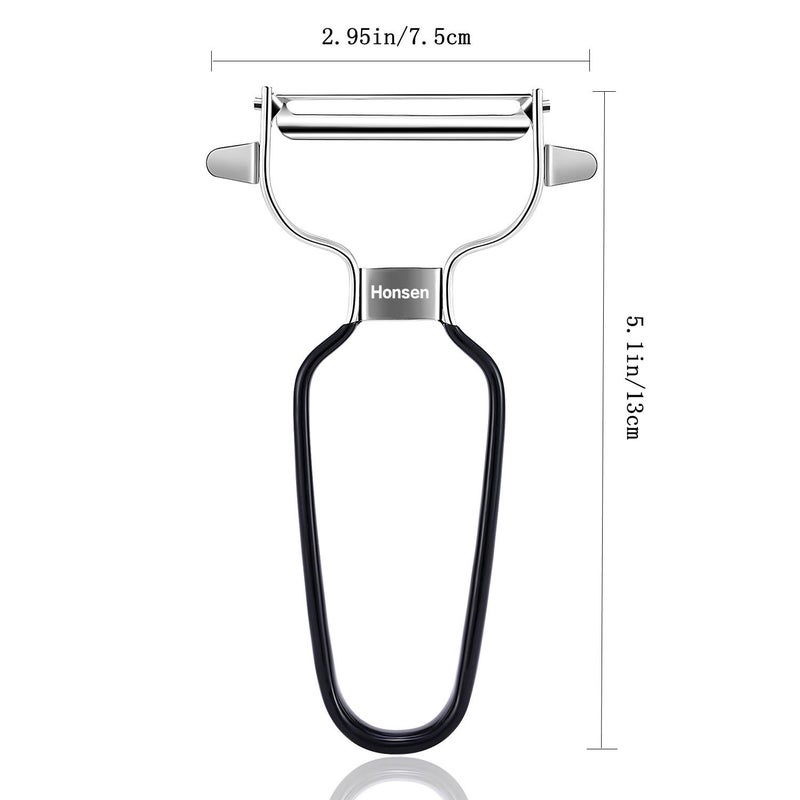 Honsen Ultra Sharp Stainless Steel Vegetable Peeler For Potatoes, All Fruits & Veggies - Image 2