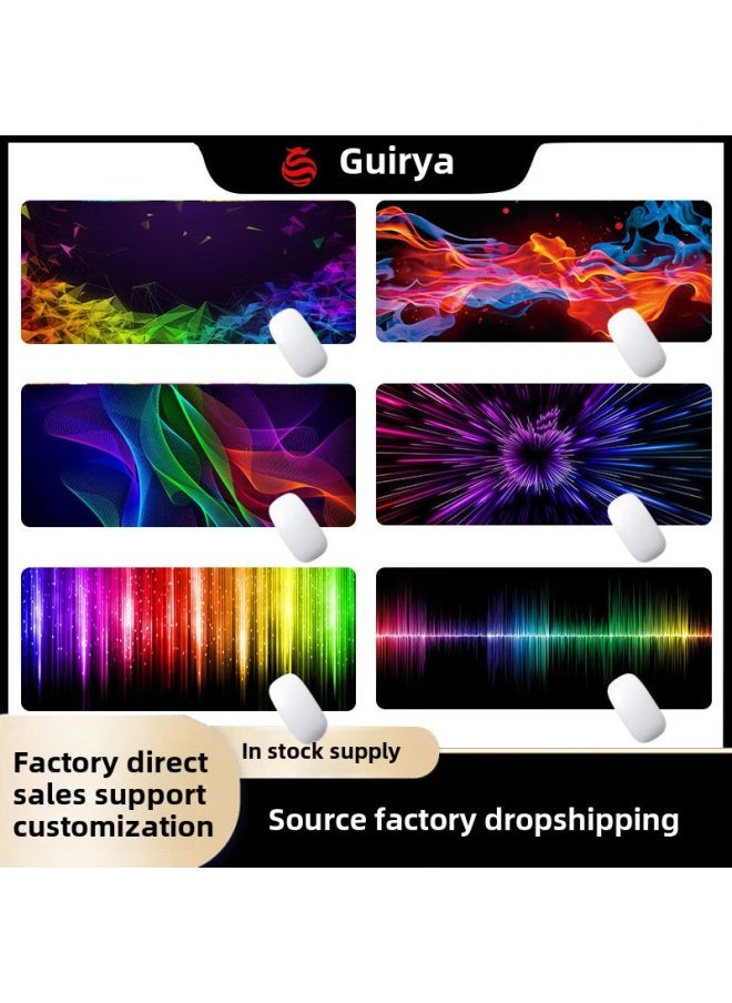 Generic - Natural Rubber Extra Large Mouse Pad Game Office Mouse Pad Source Mouse Pad To Make Goods-Color:300X800X3MM-Pattern:GW-15 - Image 1