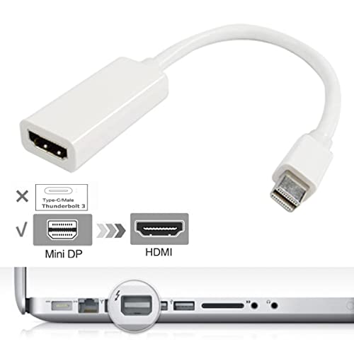 FENTICO Thunderbolt Mini DisplayPort DP to HDMI Adapter Audio Video HDTV Cable Converter for Apple MacBook Pro, MacBook Air, iMac, Mac mini, Microsoft Surface Pro etc Branded - Image 2