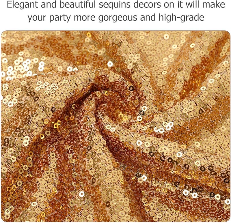 klarako Sequin Tablecloth Glitter Table Cove Sparkly Wedding Table Linens Event Bridal Runner Birthday Party Dinner Party Supplies - Image 3