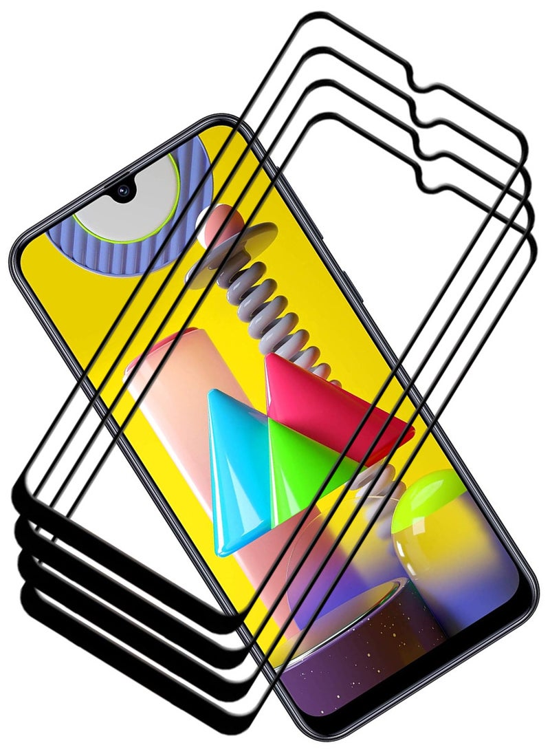 ACLIX 4 Pieces Antistatic ESD Dustproof Premium Quality High Definition Tempered Glass Screen Protector Designed For Samsung Galaxy M31 - Image 1