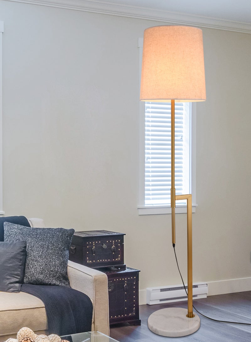 ICTC Floor lamp Gold color with marble base 165 cm reliable modern design suitable for home or office