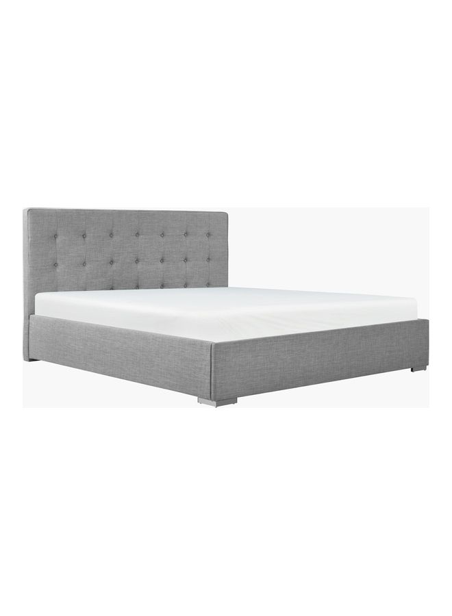 هاوس ون أوكلاند| هيكل سرير من المخمل 180x200 سم - رمادي - Image 2