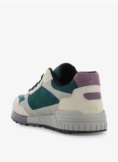 SJ Women's Panelled Lace-Up Low Ankle Sneakers  - Image 4