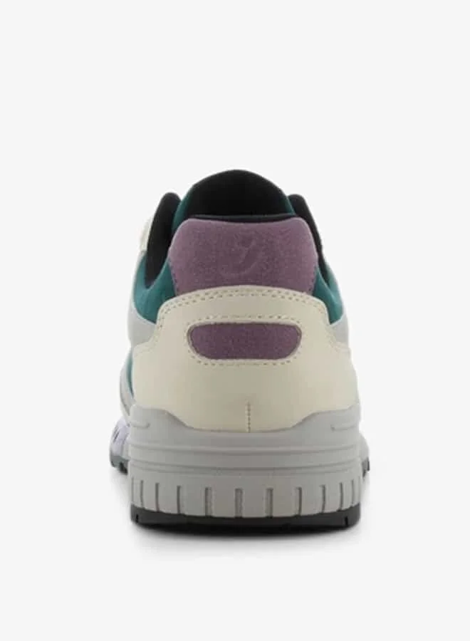 اس جي Women's Panelled Lace-Up Low Ankle Sneakers