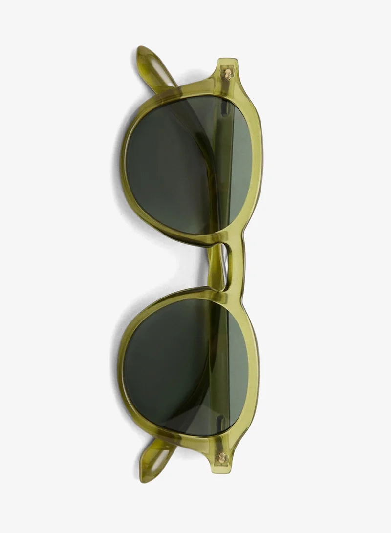 Mango Man  Semi-transparent frame sunglasses for Men | Best Price UAE
