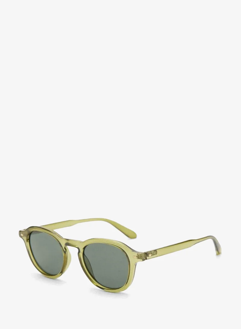 Mango Man  Semi-transparent frame sunglasses for Men | Best Price UAE