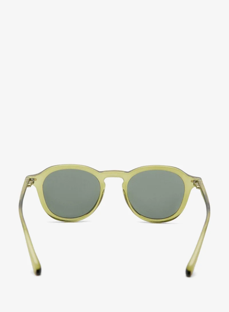 Mango Man Semi-transparent frame sunglasses