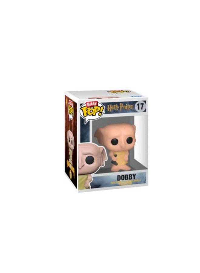 Funko فنكو بيتي بوب! هاري بوتر - هاري في رداء مع وشاح، مجموعة 4 - هاري بوتر، دراكو مالفوي، دوبّي وشخصية مفاجأة صغيرة غامضة - 0.9 بوصة (2.2 سم) - مجموعة هاري بوتر القابلة للجمع - فكرة هدية - زينة كعكة - Image 4