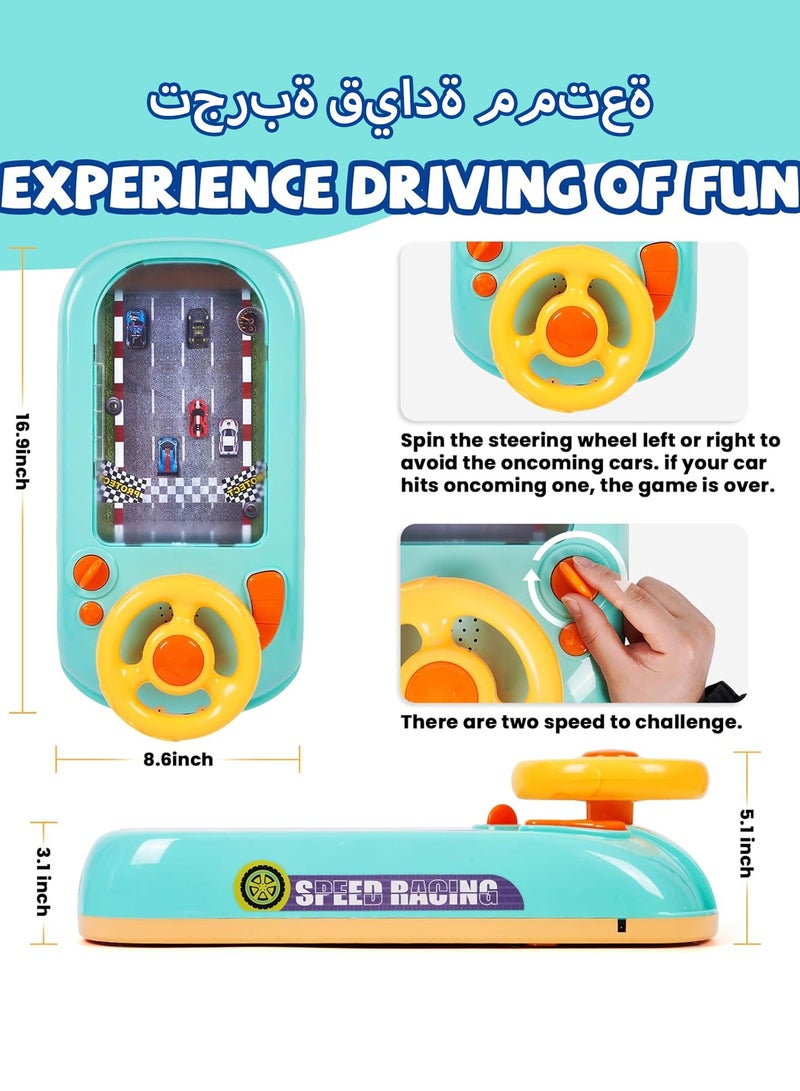 DPTER Musical Steering Wheel Toys Toddler Simulated Driving Racing Car Game with Sound Age 3+ Year Old, Interactive Educational Learning Race Car Toy for Boys and Girls Birthday Gift - Image 4