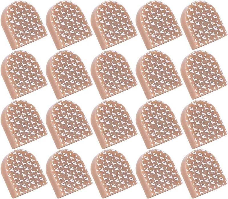 Mrisata Mrisata Heel Tips Shoe Repair Accessories 10 Pairs High Heel Tips Replacement Shoes Heel Dowel Shoe Repair Accessories613 Beige 19 X 20.5 (613 Beige 19 * 20.5) 