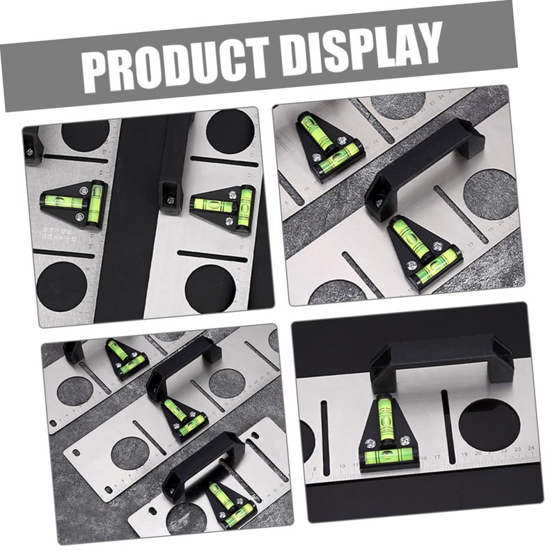 5Pcs Mini T Shape Triangle Bubble Spirit Level With Mounting Holes For RV Furniture DIY Alignment - Image 5