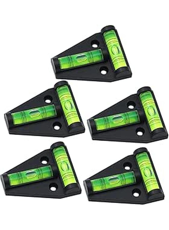 5Pcs Mini T Shape Triangle Bubble Spirit Level With Mounting Holes For RV Furniture DIY Alignment - Image 1