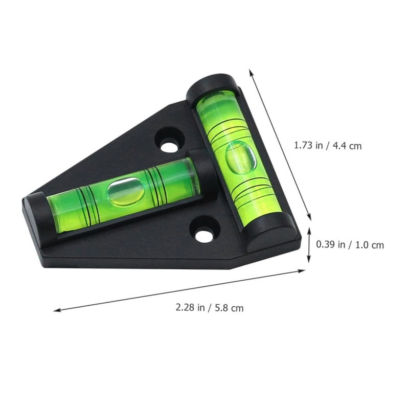 5Pcs Mini T Shape Triangle Bubble Spirit Level With Mounting Holes For RV Furniture DIY Alignment - Image 3