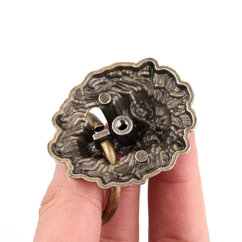 DIY Crafts CTDIYHI26480 67 43mm Furniture Handles Beast for Lion Head Antique Alloy Handle Wardrobe Drawer Door Pull - Image 3