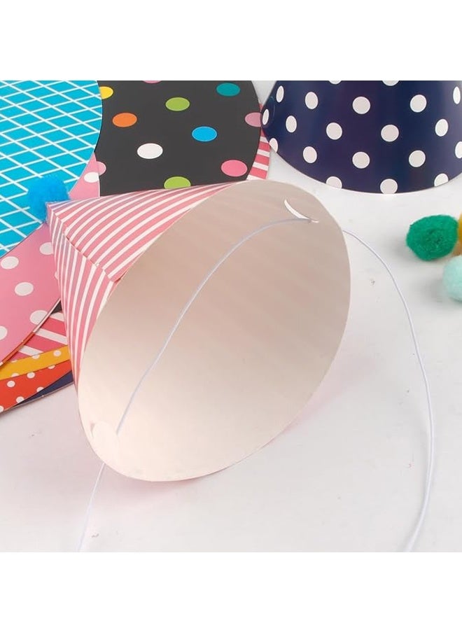 11 PCS Multi-Color Birthday Hats, Festival Cone Hats for Party Supplies, Paper Cone Caps, Lovely Cake Birthday Paper Caps for Anniversary - Image 3