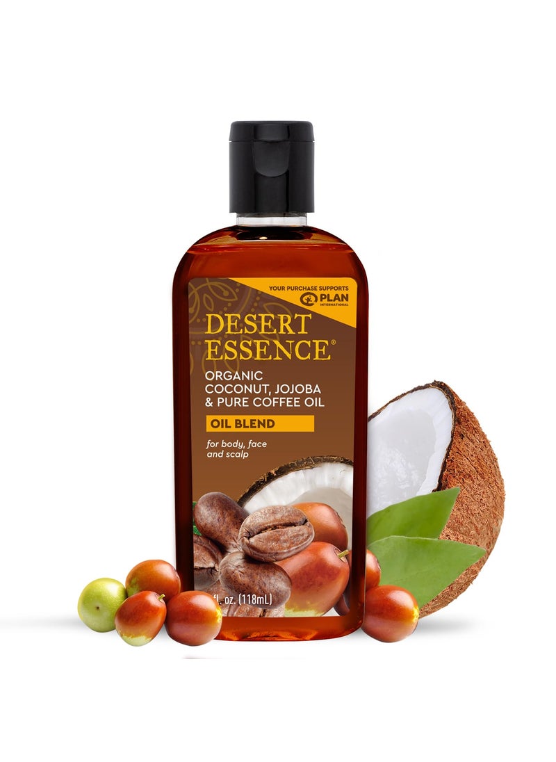 DESERT ESSENCE - Desert Essence Organic Coconut with Jojoba and Pure Coffee Oil  4 fl oz - Image 1