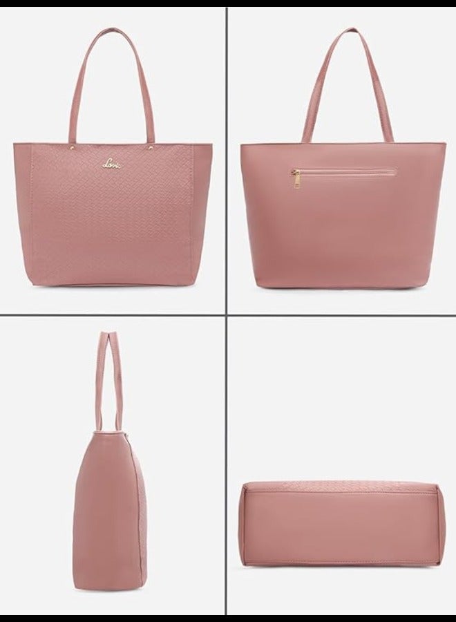 Lavie Lavie Nova Lg Hz Tote- Ladies Handbag HGGE217094M4 - Pink  - Image 4