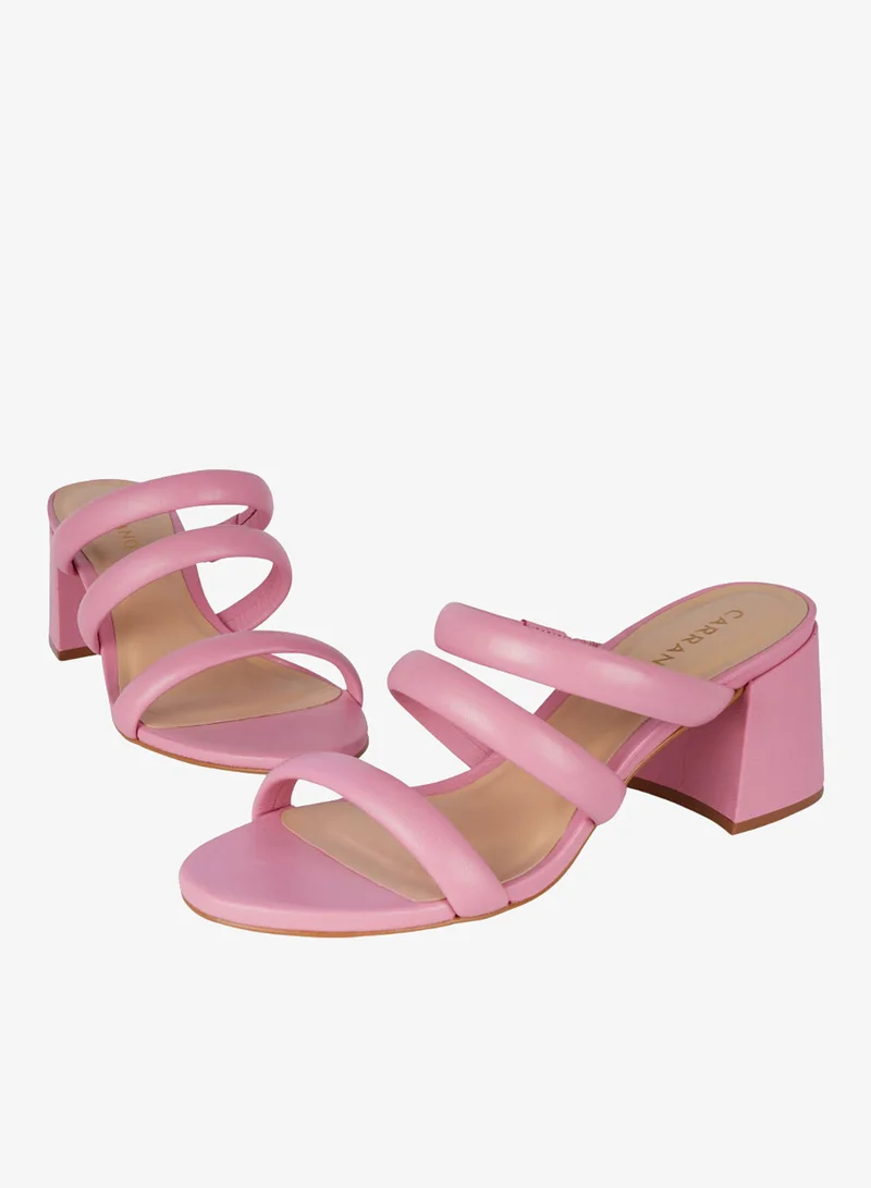 CARRANO Carrano Ladies Open Back Strappy Heeled Mules 312021 Cab0523