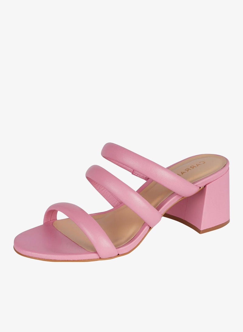 Carrano Ladies Open Back Strappy Heeled Mules 312021 Cab0523 - Image 3