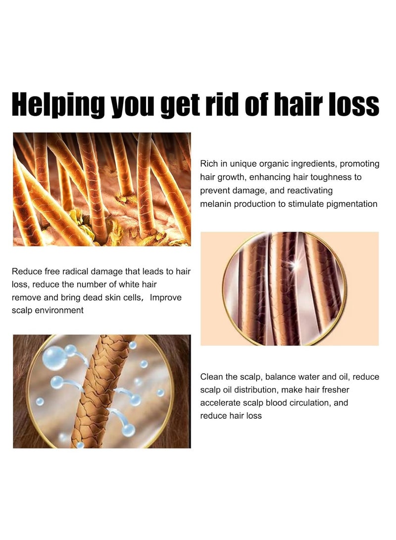 لونون منشط الجذر وشامبو سميكة ، حل تساقط الشعر الطبيعي للرجال والنساء - Image 2