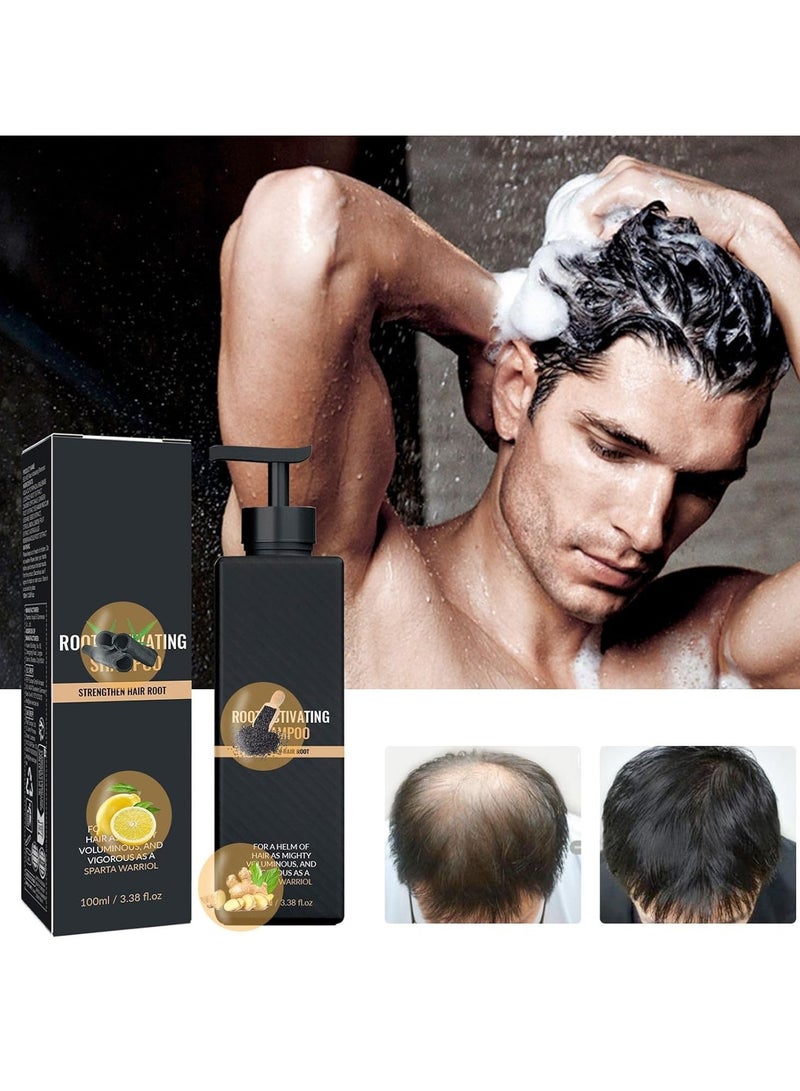 لونون منشط الجذر وشامبو سميكة ، حل تساقط الشعر الطبيعي للرجال والنساء - Image 3