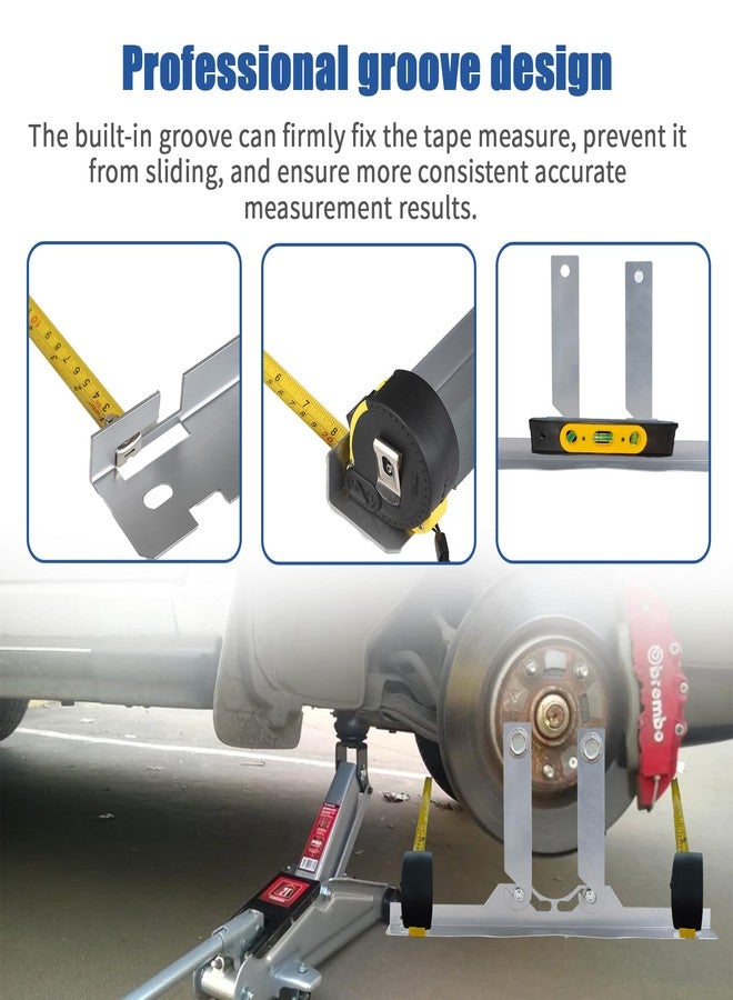 COOLWOLF Heavy Duty Stainless Steel Toe Alignment Tool Plates, 3 in 1 Toe Alignment Plates,2-Pack,Premium Stainless Steel Toe Alignment Tool Plates for Car, Truck, SUV - Image 5