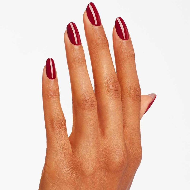 OPI Powder Perfection Malaga Wine | Opaque Dark Red CrÃ¨me Nail Dipping Powder | Acrylic Alternative - Image 4