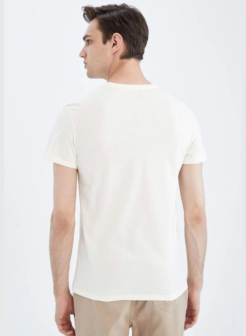 DeFacto Slim Fit Printed T-Shirt