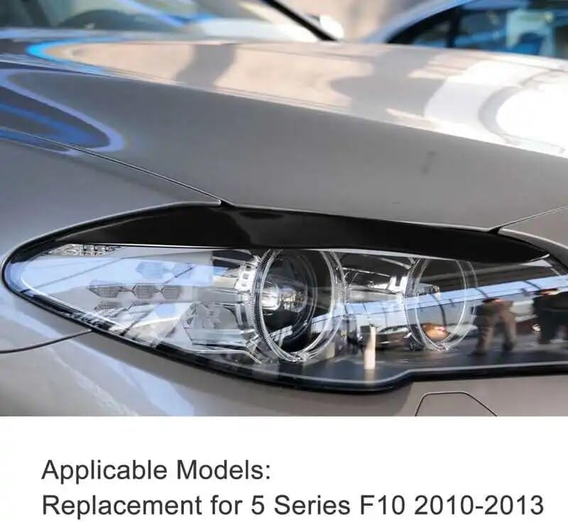 QASULER Headlight Eyebrow Cover for BMW 5 Series F10 - Image 5